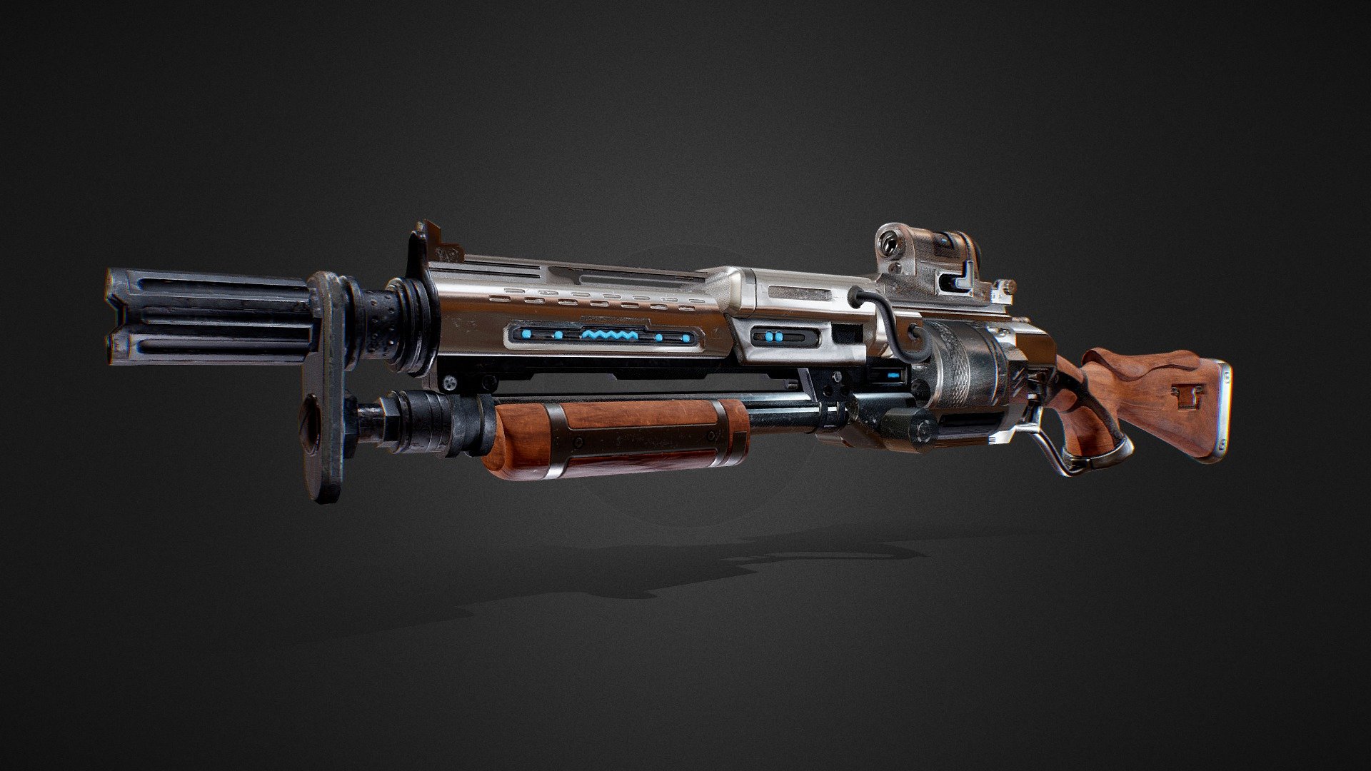 Revolver Steam Punk Rifle