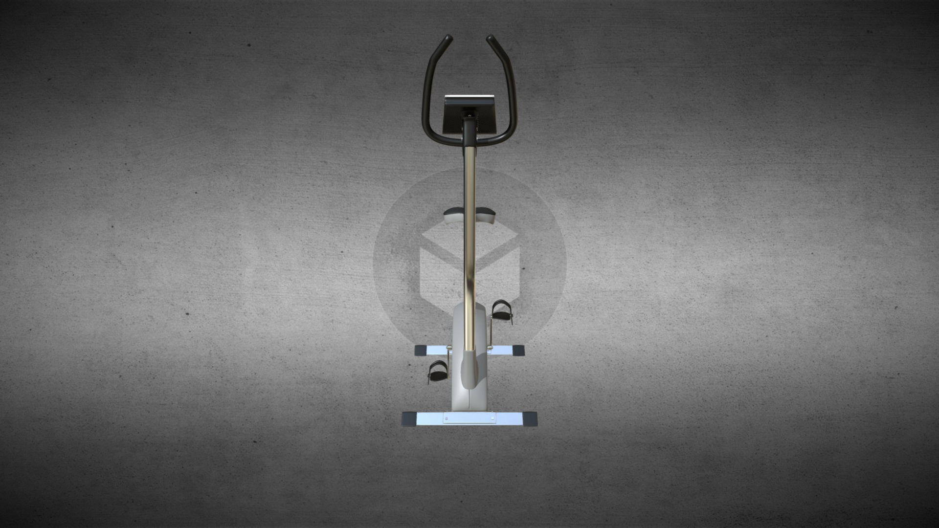 3D model Training Bicycle - This is a 3D model of the Training Bicycle. The 3D model is about a light fixture on a wall.