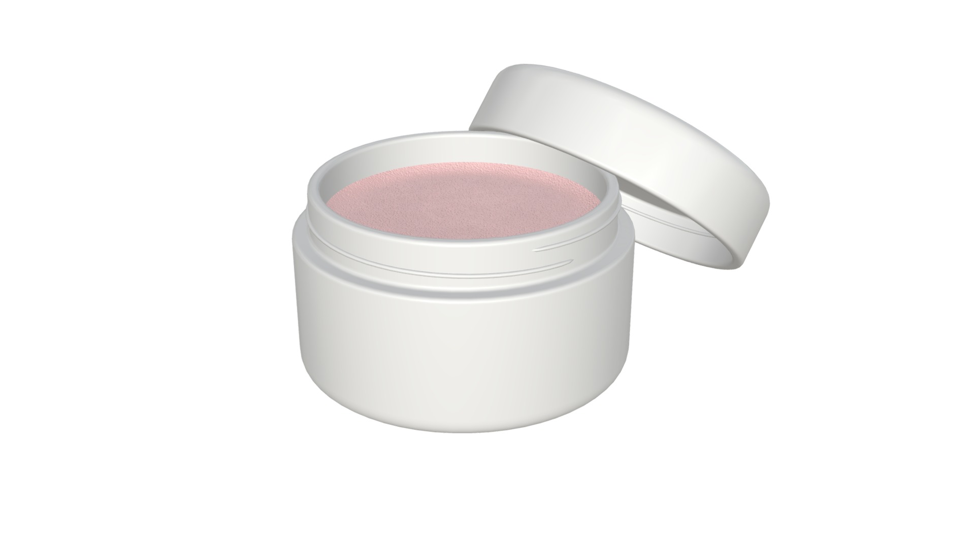 3D model Cream container - This is a 3D model of the Cream container. The 3D model is about a roll of toilet paper.