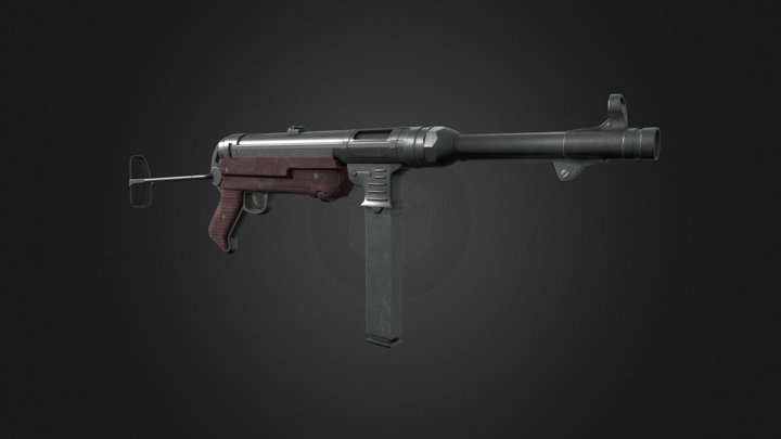 Game Ready MP 40 3D Model
