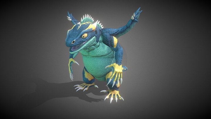 Coulobre: Stylized Dragon 3D Model