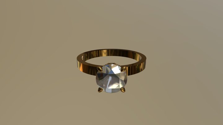 Davids Ring Flat 3D Model