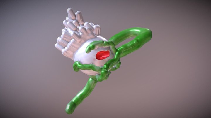 Kawaii tentacle monster 3D Model