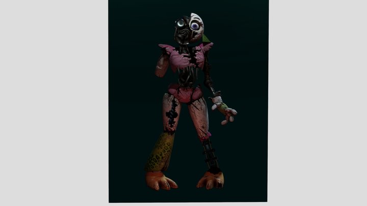 Fnaf Security Breach Ruin - Glamrock Bonnie - Download Free 3D