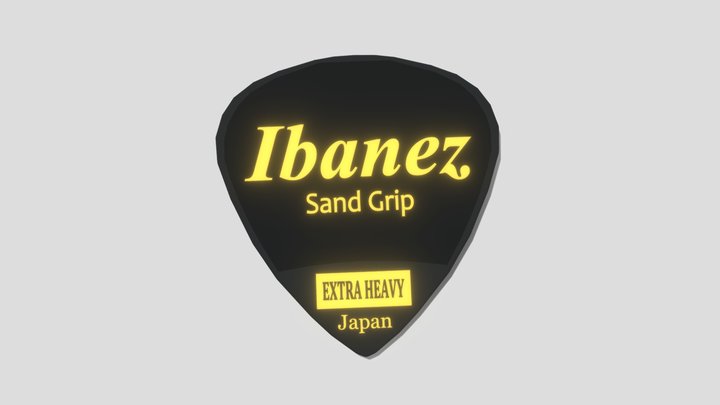 Guitar Pick 3D Model