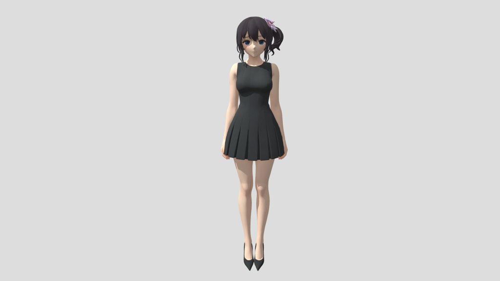 Black dress girl 1