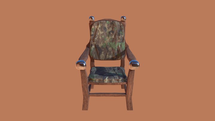 NAND118 - Chair with Fallout NCR decal 3D Model