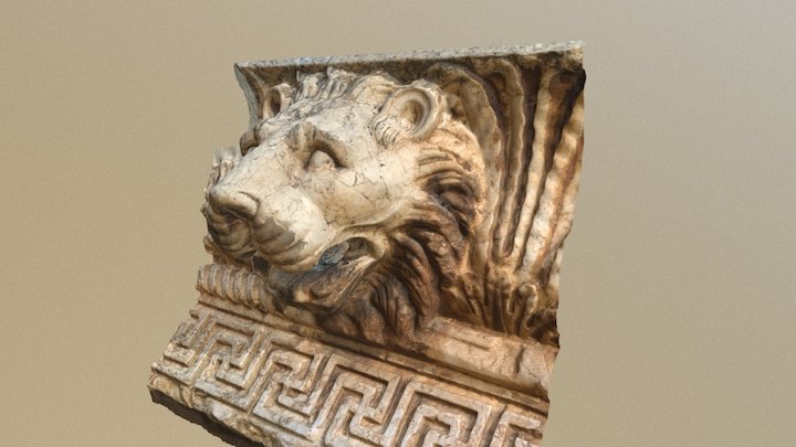 Lion Head - Roman Era 3D Model