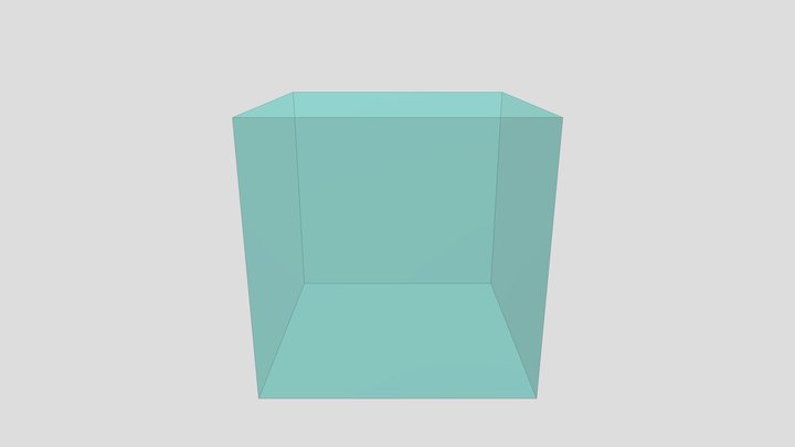 Cube Transparent Artistic Reference 3D Model