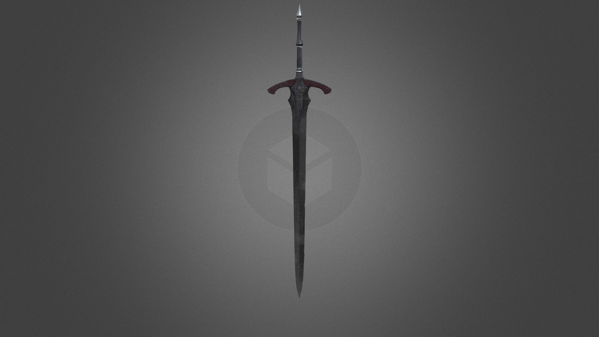 3D model Dark Sword VR / AR / low-poly