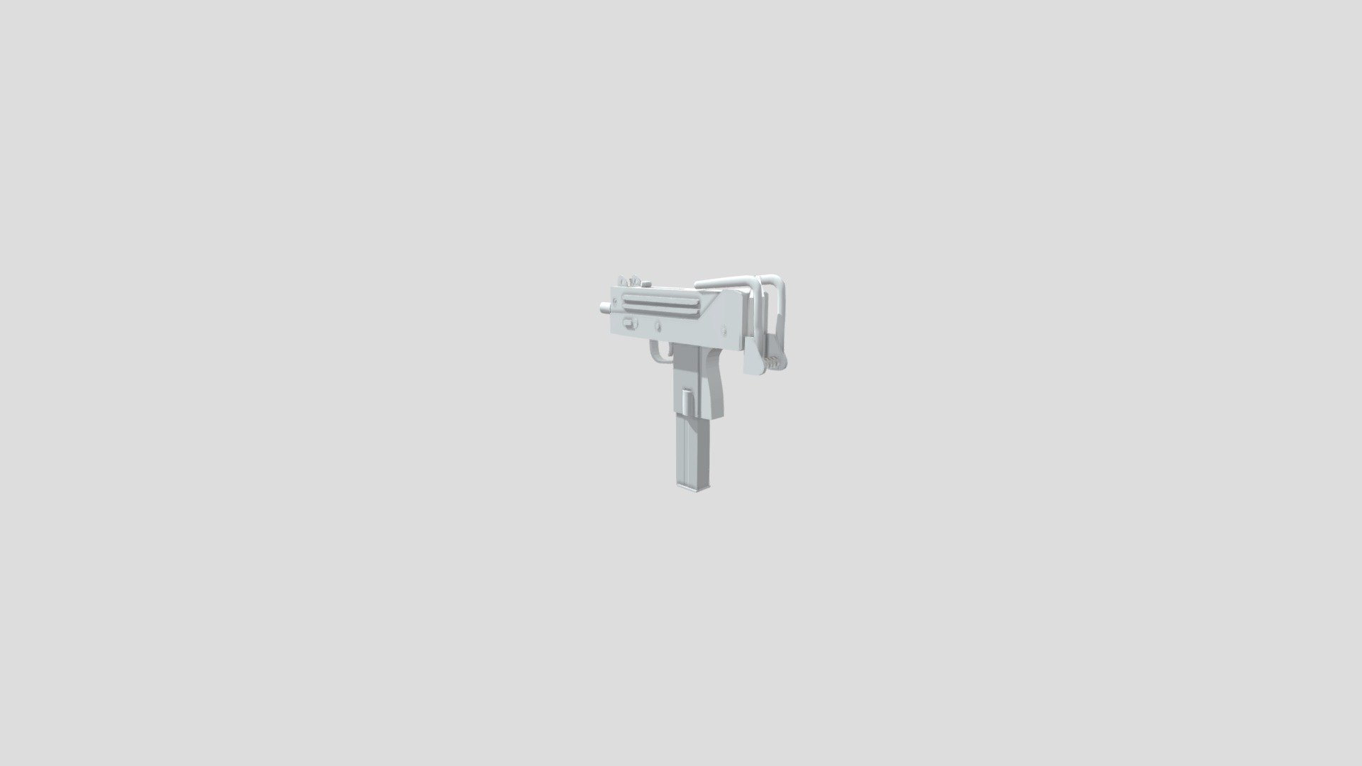 Low-poly mac-10
