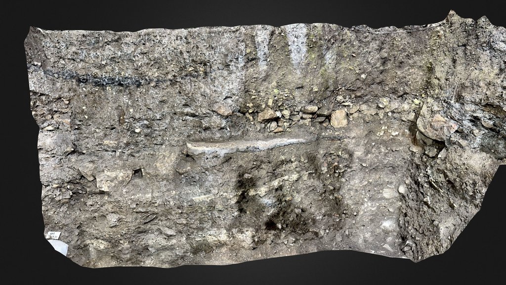 Multi-Period Section, Western Wall Tunnels, 3D model
