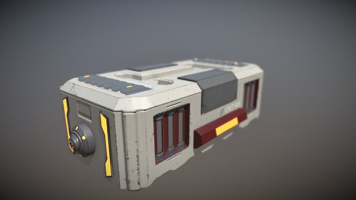scifi crate 3D Model