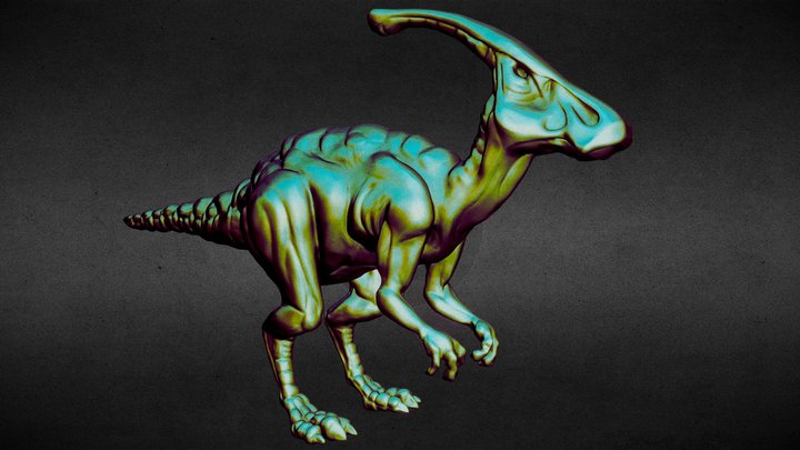Hadrosaurus-Eyeless 3D Model