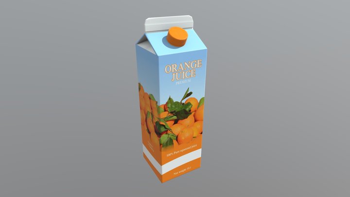 Orange Juice 3D Model