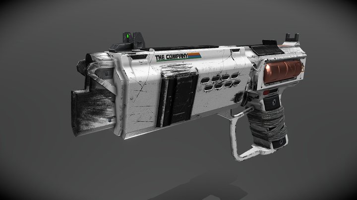Unfortunate Spacemen Pistol 3D Model