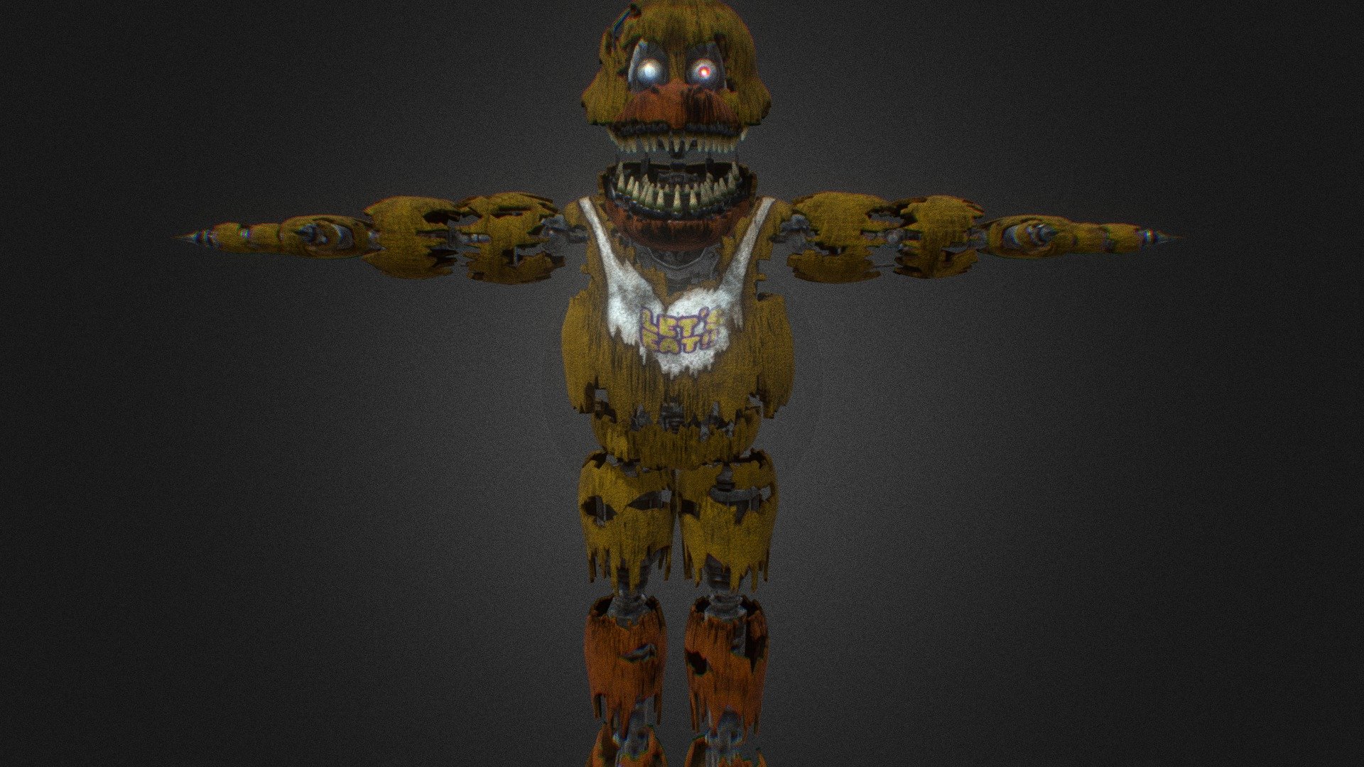 STL file Nightmare Chica 🤖・3D printer model to download・Cults