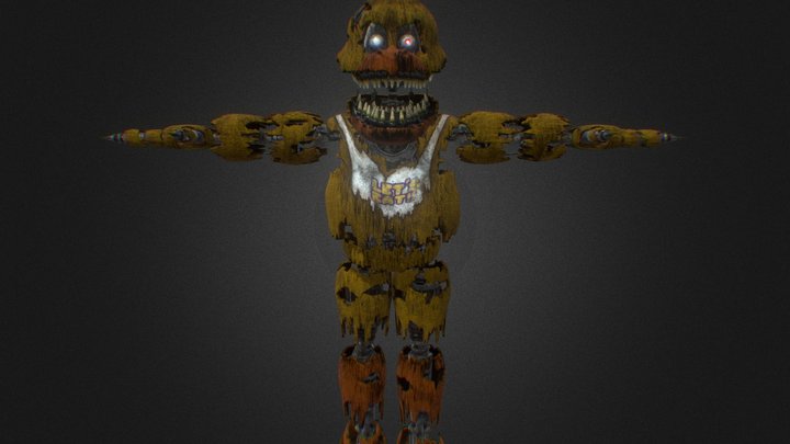 Withered Chica 👍 - 3D model by fnaf fan (@lysenkooleksandr69) [293194d]
