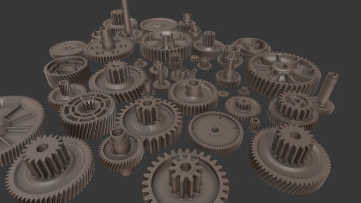 Gears (CAD) 3D Model