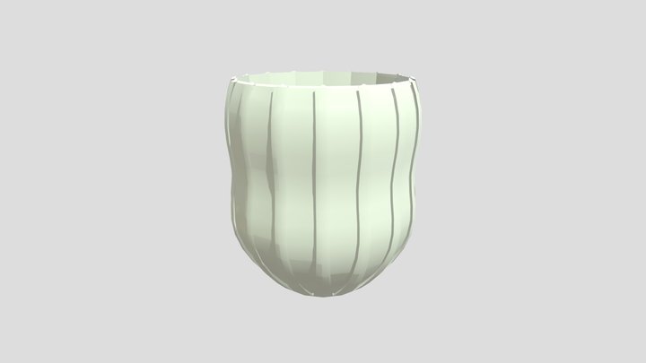White Ceramic Vase 3D Model