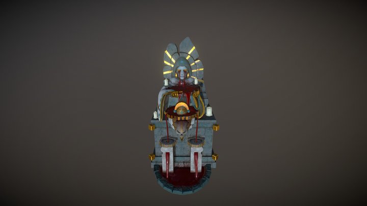 Mayan Statue 3D Model