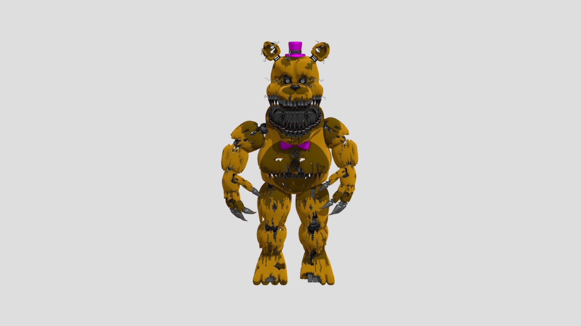 Nightmare Fredbear - Download Free 3D model by skylajade69 [0990b1e ...