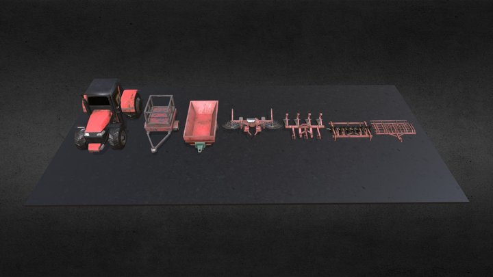 Farm Assets 3D Model