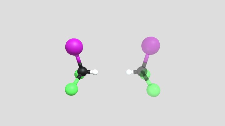 Superimposing Dichloroiodomethane Mirror Images – Kostenloses 3D-Modell STL