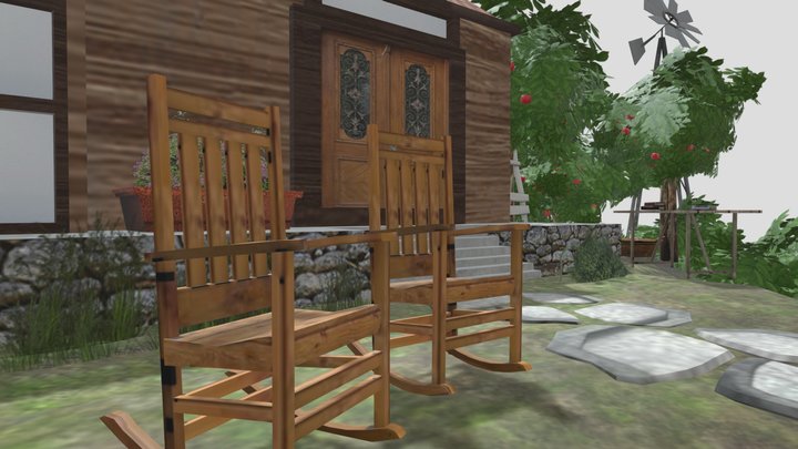 DAE Diorama retake – Small farm 3D Model