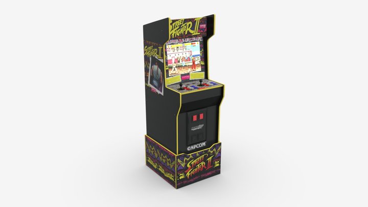 Street Fighter II Legacy Edition Arcade Machine 3D Model