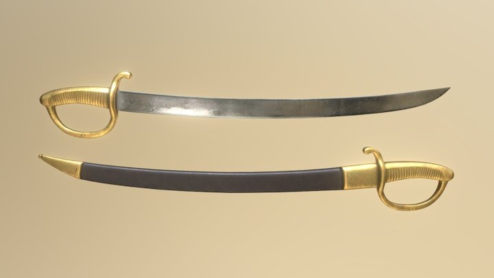Sabres Français d'Infanterie de marine XI 3D Model
