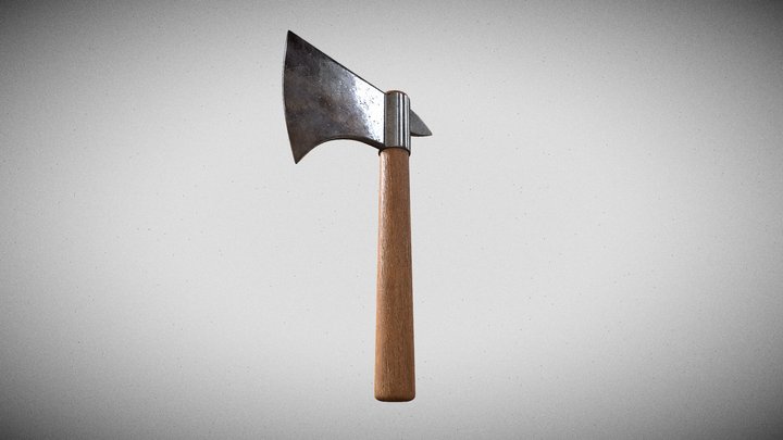 (˶˃ ᵕ ˂˶) .ᐟ.ᐟ throwing hatchet 3D Model