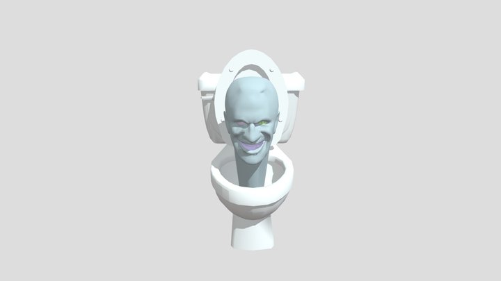 large skibidi toilet 3D Model