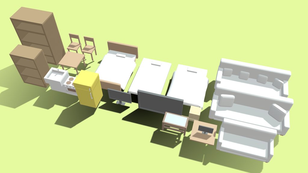 Lowpoly Furniture Pack