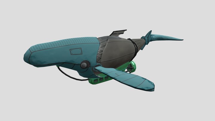 Solarpunk Mothership 3D Model