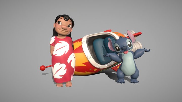 Lilo and Stitch's shenanigans 3D Model