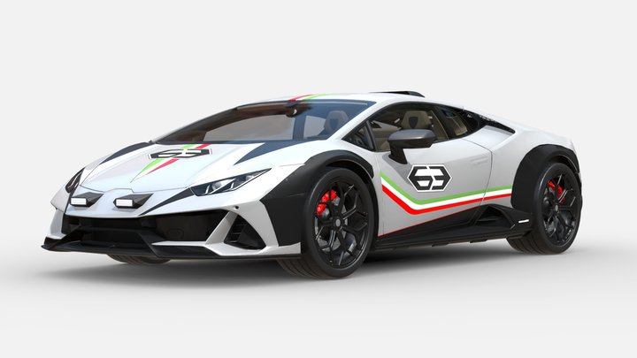 3d model Lamborghini-Huracan Sterrato VR-Ready 3D Model