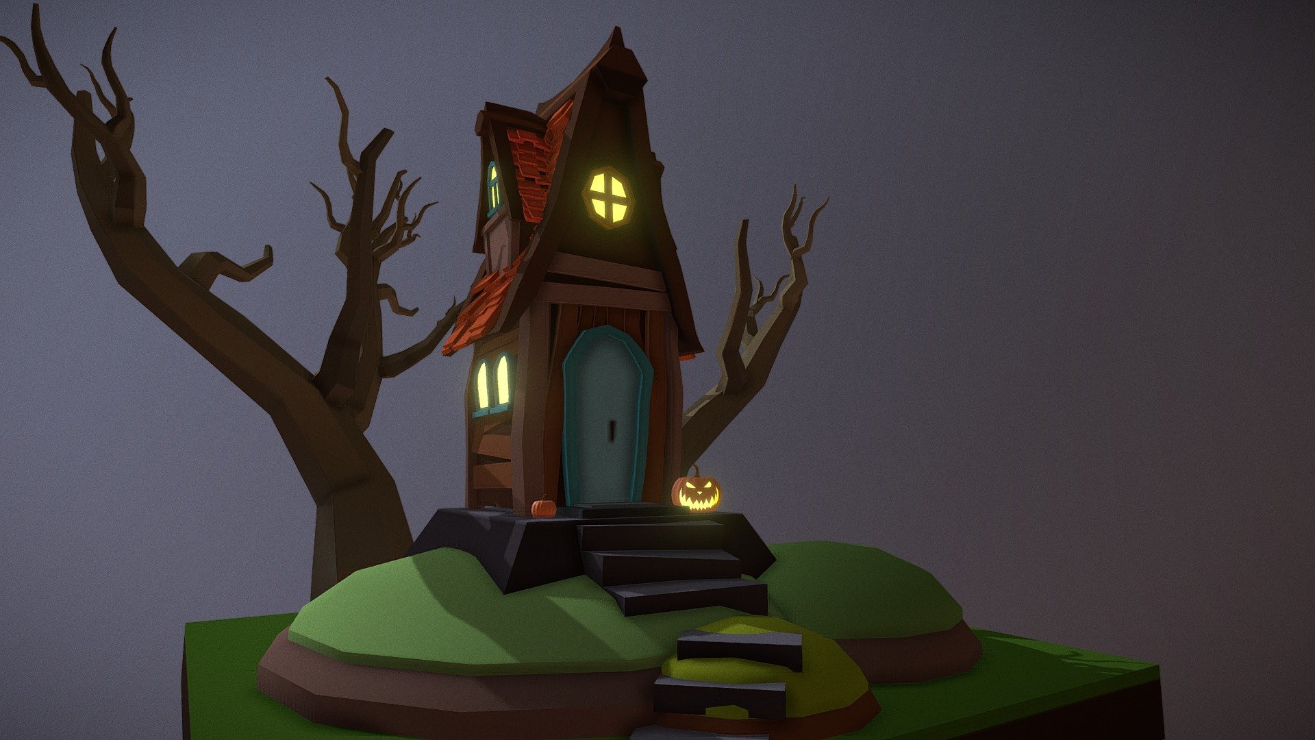 Creepy House | Halloween — Sketchfab embed 3D viewer