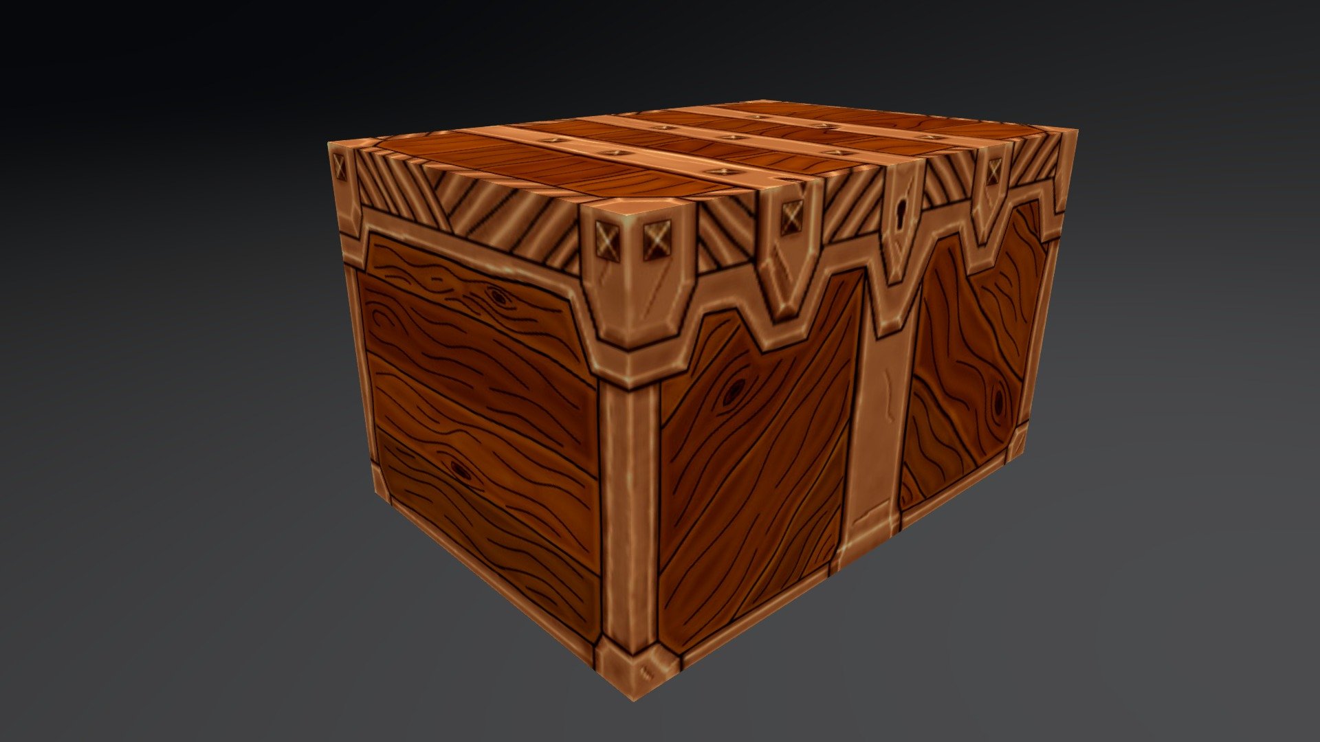 Hand Painted Crate