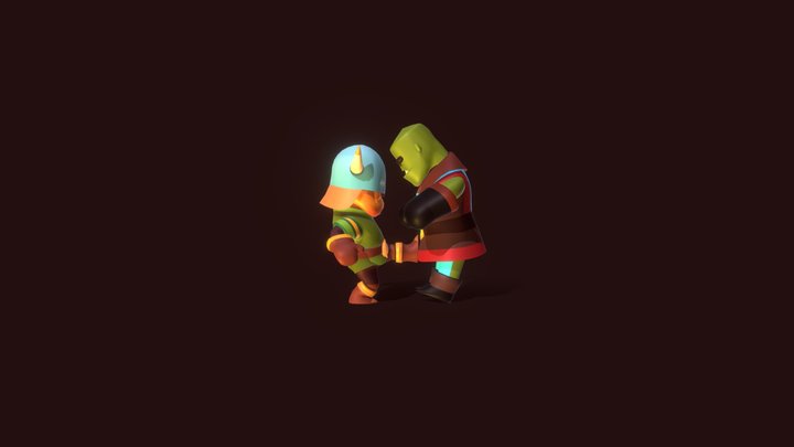 Viking Animations Pose to pose 3D Model