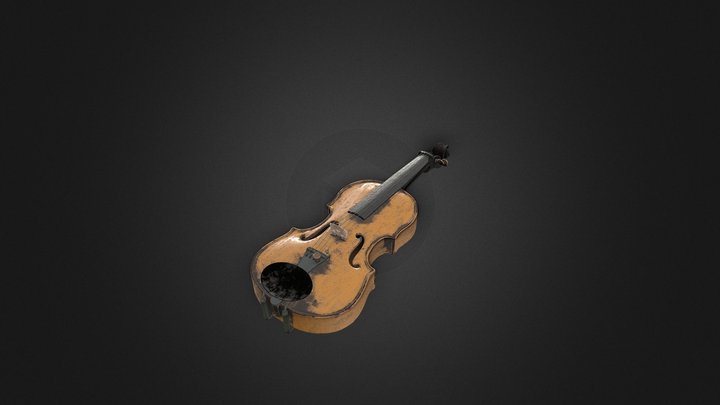 violin 3D Model