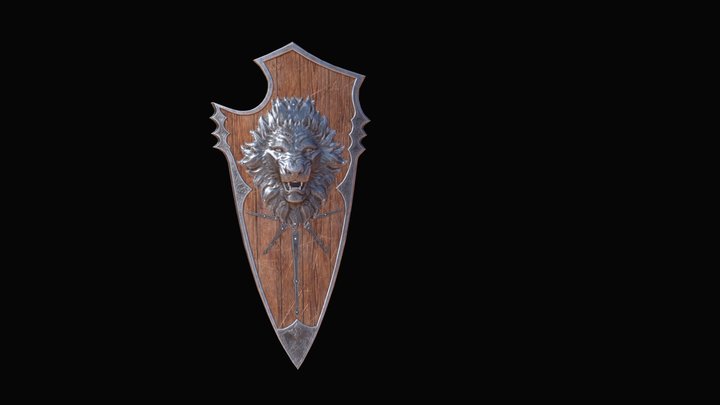 Shield of Lion 3D Model