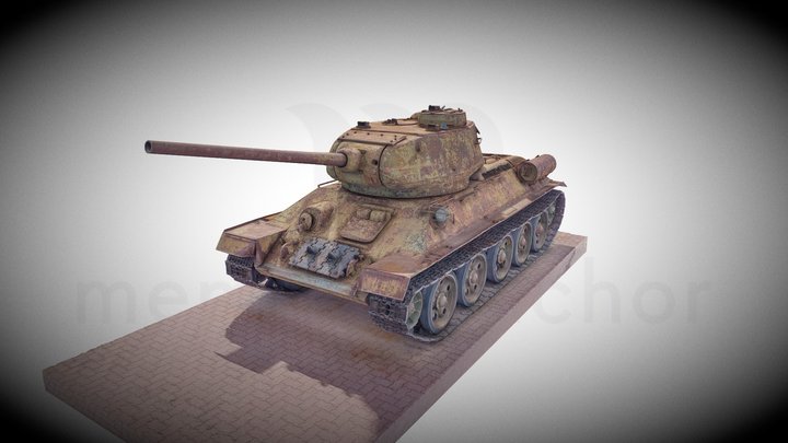 T34-85 3D Model