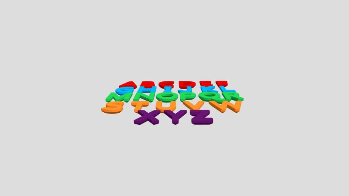 Alphabet Letters 3D Model