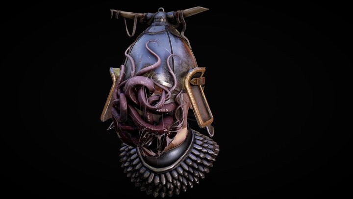 A fantasy helmet – Kostenloses 3D-Modell STL