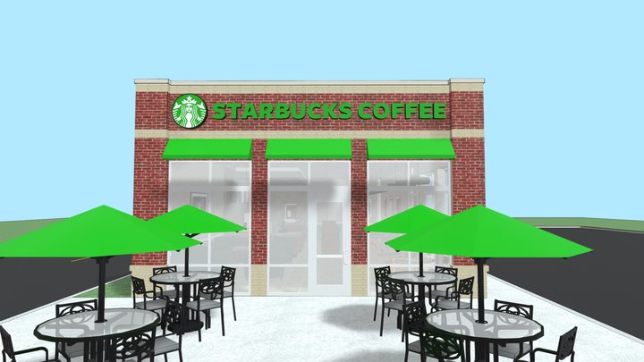 Starbucks Coffee shop – Modelo 3D gratuito STL