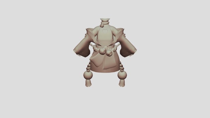 MN_Char_SanHua-SPS_Dress_001 3D Model