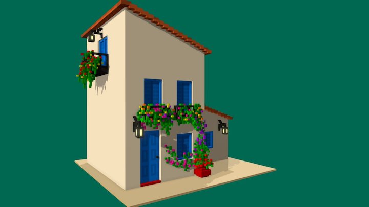 Spanish House 3D Model