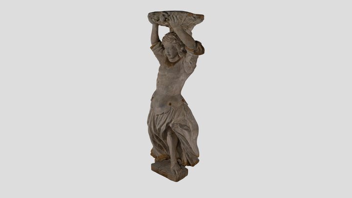 Pulpit Support Sculpture 3D Model