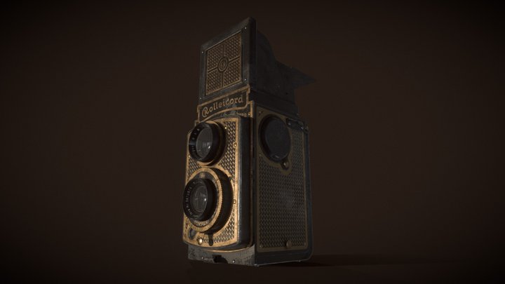 Rolleicord Art Deco 3D Model